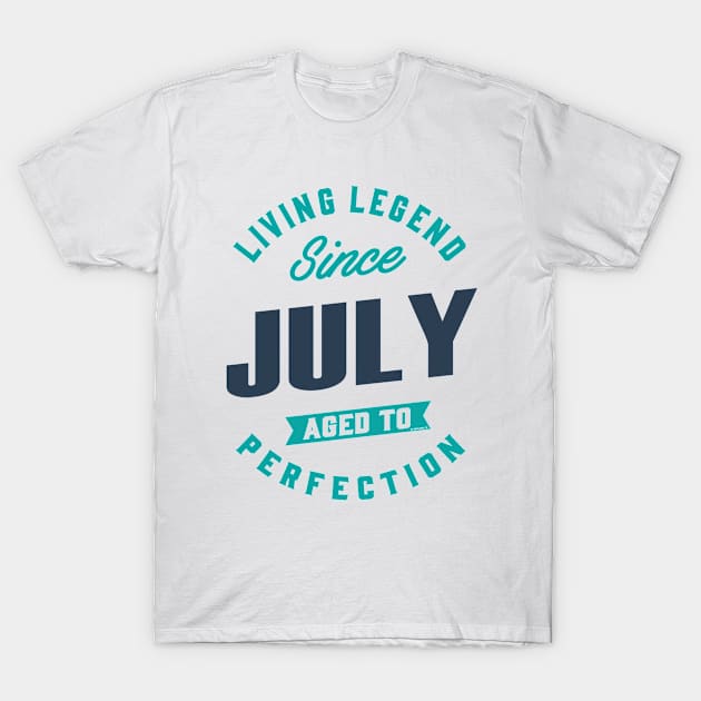 Born in July T-Shirt by C_ceconello